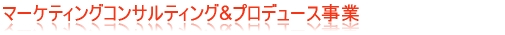 マーケティングコンサルティング＆プロデュース事業